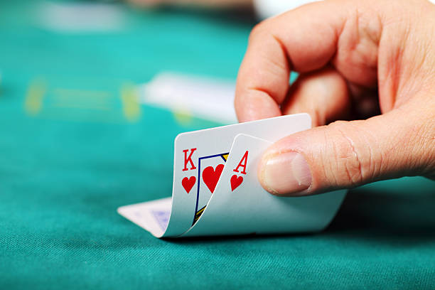Baccarat cards laid out for Player and Banker hands